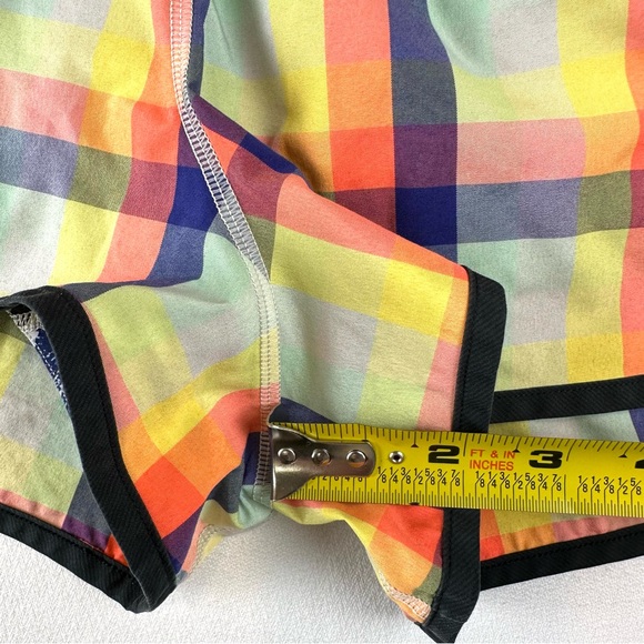 Lululemon Speed Short Sea Wheeze Plaid Running Active Workout - Picture 7 of 7